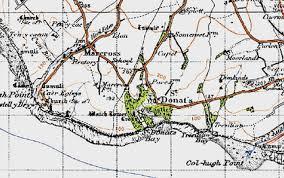 St Donat's Bay OS Map