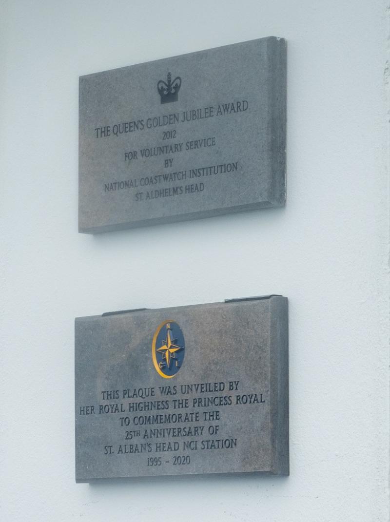 Plaques at NCI St Alban's Head