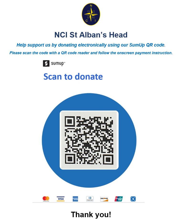 NCI St Albans Head QR Code poster