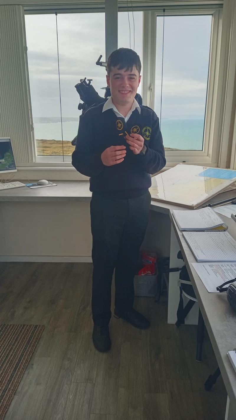 Youngest Watchkeeper at NCI St Agnes Head