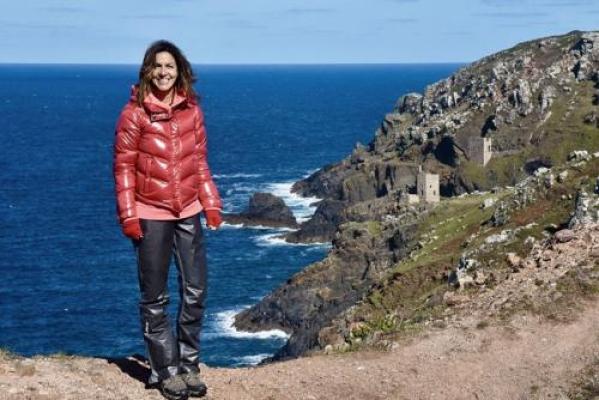 Julia Bradbury Cornwall & Devon walks TV program features NCI Prawle Point
