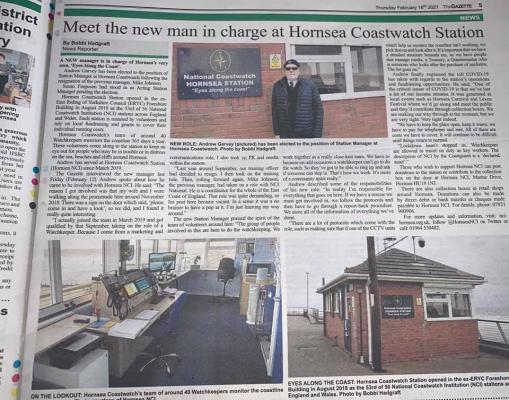 Newspaper article about NCI Hornsea