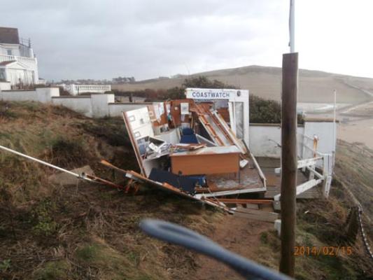 NCI Lyme Bay lookout destroyed by storms