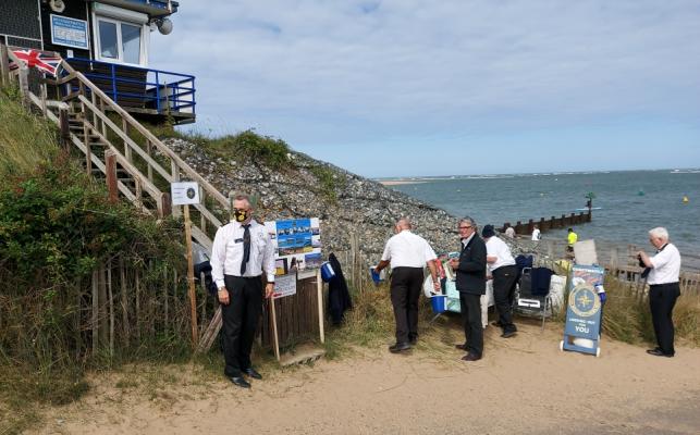 NCI Wells-next-to-the-sea collecting on National Coastwatch Day