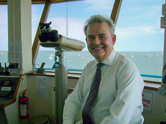 Julian Lewis, MP for New Forest East visits the tower (photo Jules Bennett).