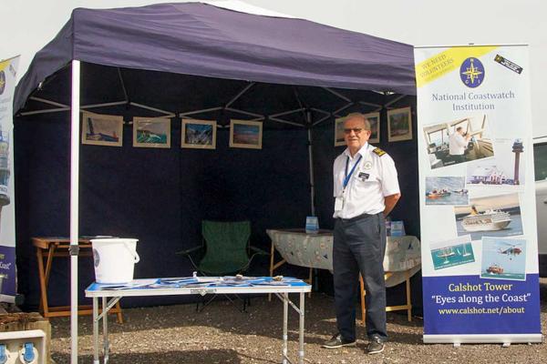 Station Manager Colin Lewis at Southampton Sailing Week event at Hythe Marina