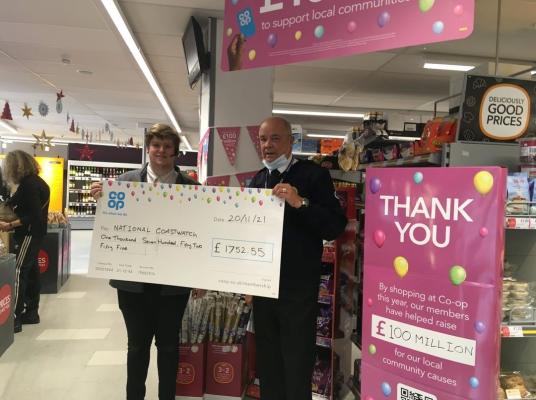 NCI Folkestone receive donation from local Co-op