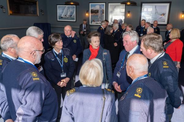 HRH The Princess Royal meets watchkeepers during visit to NCI Torbay