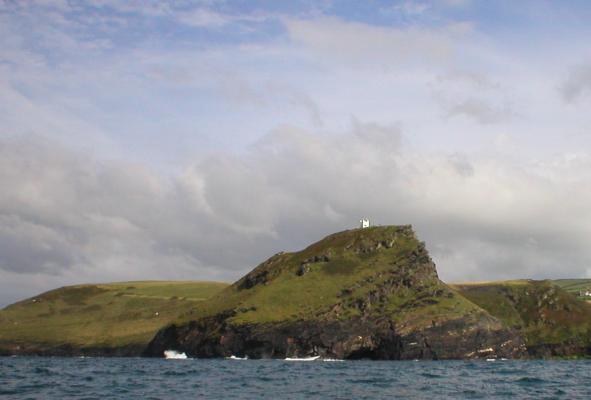 View of the lookout from the sea