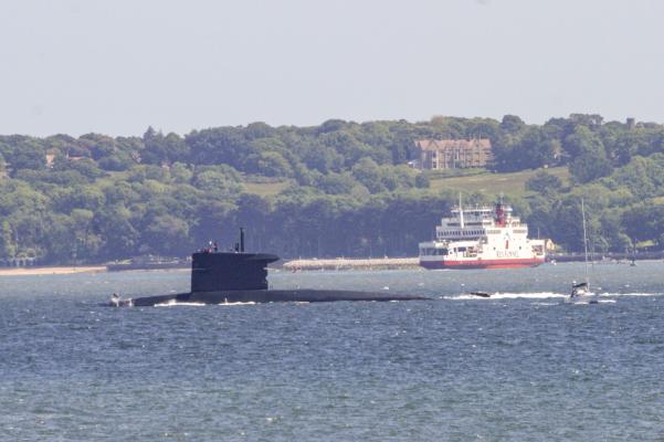 Dutch submarine inbound for Southampton
