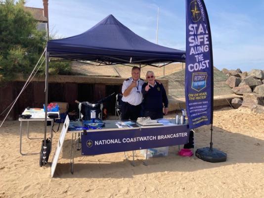 Water Safety Stall on Brancaster beach