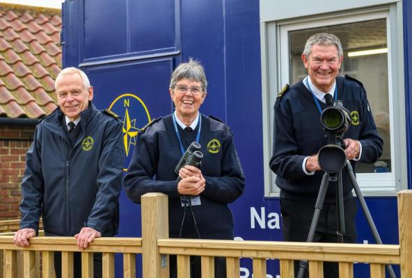 John A, John W and Hilary on watch for Royal visit