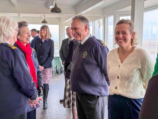 HRH meeting supporters at Brancaster