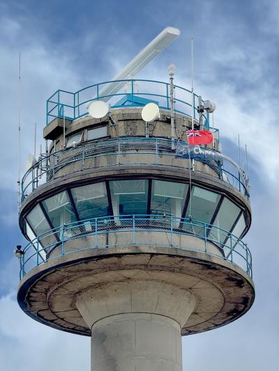 The Red Ensign flies at NCI Calshot Tower on Merchant Navy Day