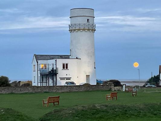 December Cold Moon at Old Hunstanton Lighthouse