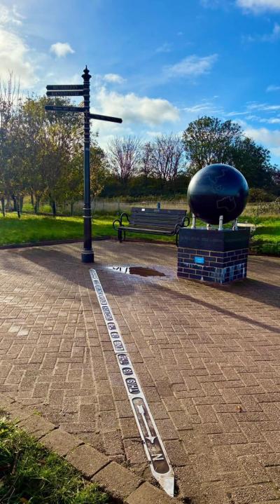 Greenwich meridian runs right through Cleethorpes