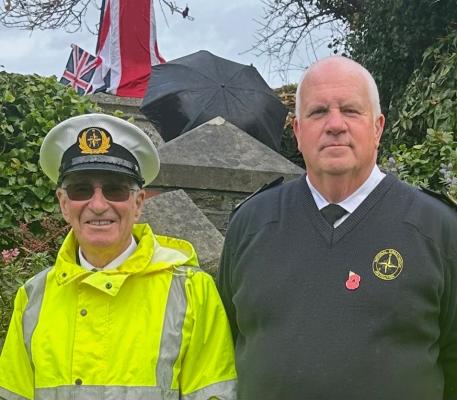 Old and new Station Managers