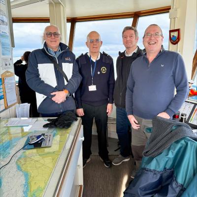 Alison MacGregor crew members visit the Tower