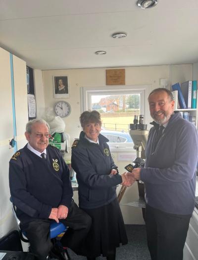 Newly qualified watchkeeper, recieving his epaulettes 