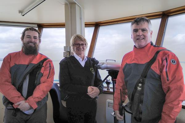 Visit by Hamble Lifeboat crew members