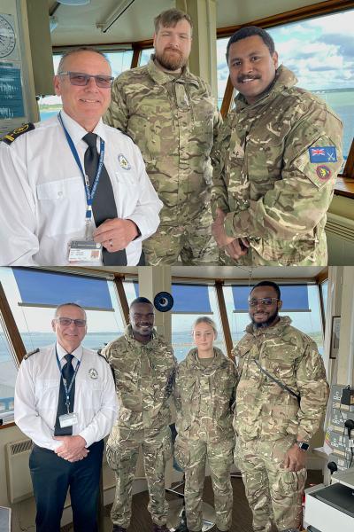Visit of members of Port 17 Maritime Regiment 