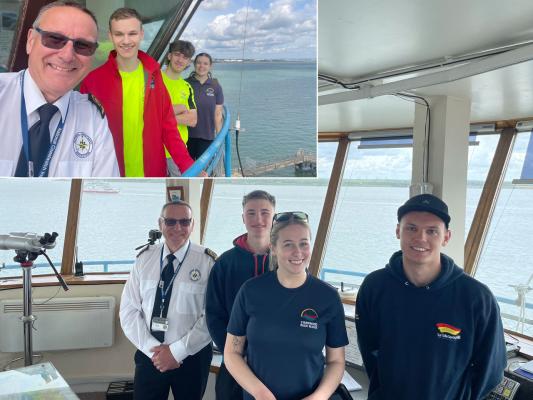 Members of Stanswood Beach rescue visit Calshot Tower