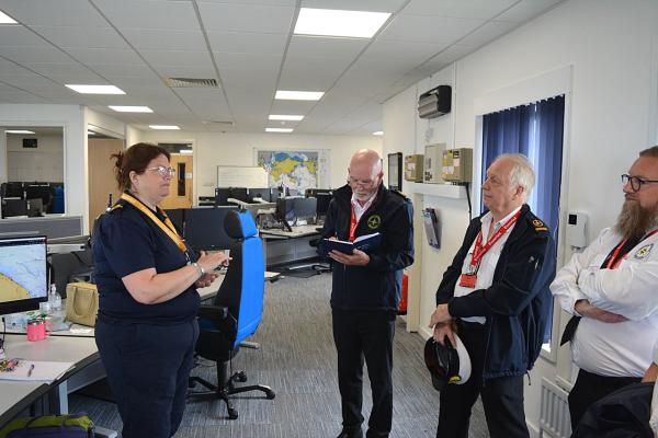 Cleethorpes NCI visit to HMCG rescue centre at Bridlington 