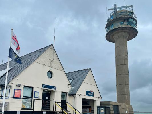 NCI Flag flown at RNLI Calshot for NCI Awareness weekend