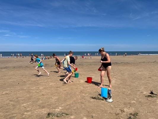Family Fun on Brancaster Beach