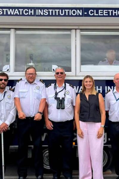 Melanie Onn MP for Grimsby & Cleethorpes visits