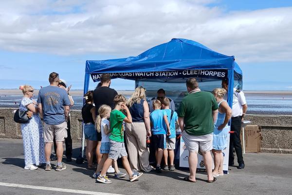 Crowds around the NCI marquee - 999 emergency services day 