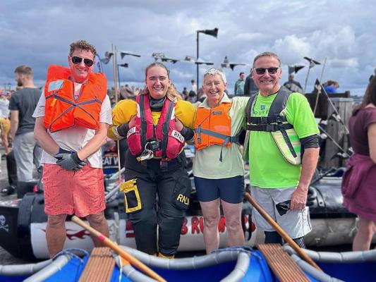 NCI help crew Calshot RNLI Raft