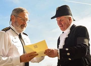 High Sherriff of Lancashire presents service award certificates (photo: Fleetwood Gazette)