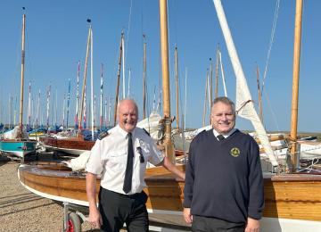 Frazer and Richard B at European Sharpie race event