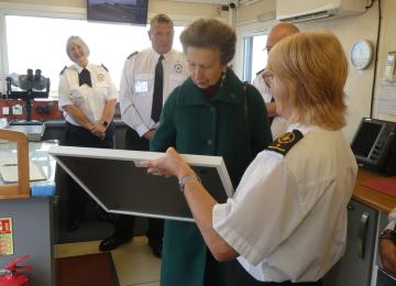 HRH the Princess Royal visits NCI Mablethorpe
