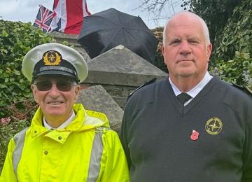 Old and new Station Managers