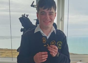 Youngest watchkeeper at NCI St Agnes Head
