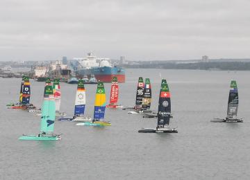 SailGP F50 catamarans