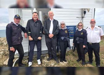 Station Manager Haydn Visits Wooltack Point